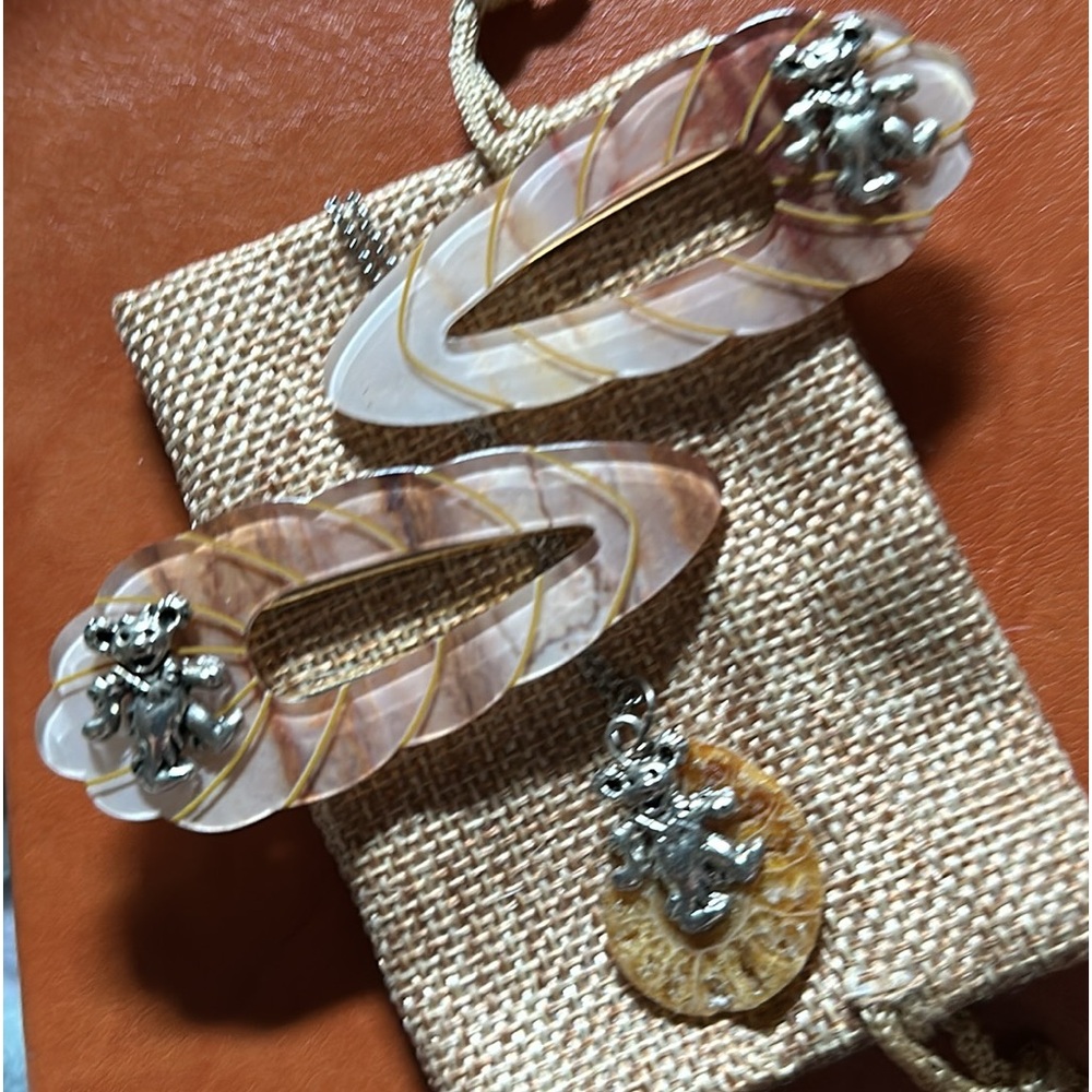 Bear-ettes & Fossil Necklace